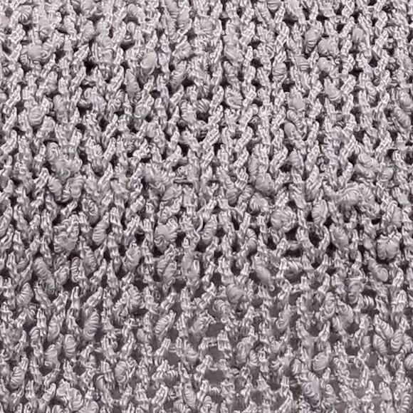 Missguided Sweater Crop Womens Size 4 Lilac Scoop Back Tie Neck - Picture 11 of 12